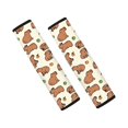 thumbnail image 1 of Chririnla Capybara Pattern Seat Belt Shoulder Pad 2-Pack, Car Seat Belt Pads Polyester Soft Durable for Vans Truck Trucks, 1 of 8