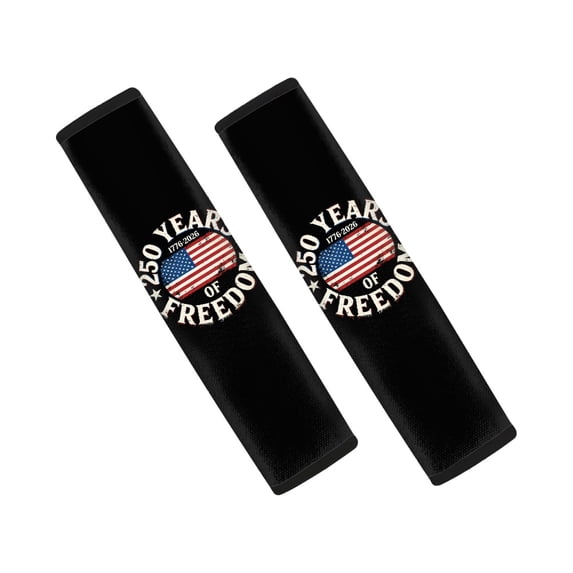 Chririnla Car Harness Pads Shoulder Protection Polyester, Compatible with, Suitable for Auto, US Flag 250