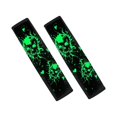 thumbnail image 1 of Chririnla Car Seat Belt Pads Comfortable Polyester, Compatible with, Suitable for Sedan, Green Skull Heart, 1 of 7