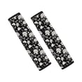 thumbnail image 1 of Chririnla Car Seat Belt Pads Comfortable Seat Belt Shoulder Pad Composite SBR Protect Shoulder with Ease, Suitable for Sedans Vans, Black Floral Print, 1 of 8