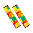 thumbnail image 1 of Chririnla Car Seat Belt Pads Durable Seat Belt Shoulder Pad Polyester Non-Slip, Suitable for Vans Sedan, Colorful Geometric Blocks Pattern, 1 of 7