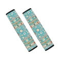 thumbnail image 1 of Chririnla Car Seat Belt Pads Magic Tape Quick Install Seat Belt Shoulder Pad Polyester Waterproof, Suitable for SUV Sedan, Retro Floral Pattern, 1 of 8