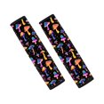 thumbnail image 1 of Chririnla Car Seat Belt Pads Non-Slip Seat Belt Shoulder Pad Polyester Soft, Suitable for SUV Truck, Colorful Mushroom Pattern, 1 of 7