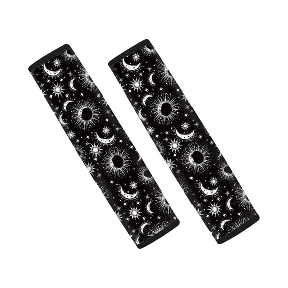 Chririnla Car Seat Belt Pads Waterproof Seat Belt Shoulder Pad Polyester Skin-Friendly, Suitable for Truck Sedan, Stars