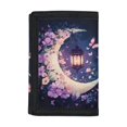 thumbnail image 1 of Chririnla Card Holder Purse Floral Pattern Waterproof Trifold Card Wallet for Sports, Polyester Slim Children's Wallet, 1 of 6