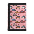 thumbnail image 1 of Chririnla Cartoon Emergency Car Youth Wallet for Sports, Elastic Polyester Foldable Wallet with Zipper Closure, Wear-Resistant Card Holder for Outdoor Use, 1 of 7