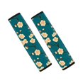 thumbnail image 1 of Chririnla Cherry Blossom Pattern Seatbelt Covers Removable Car Seat Belt Pads Breathable Stylish Compatible with Auto Sedans, 1 of 8