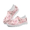 thumbnail image 1 of Chririnla Cherry Blossoms Butterfly Pink Slip on Loafers Shoes for Women Mesh Casual Running Shoes for Outdoor, 1 of 5