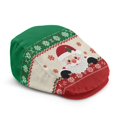 thumbnail image 1 of Chririnla Christmas Polyester Forward Newsboy Hat Featuring Santa Snowflake, Vintage Flat Ivy Cap for All Season Outdoor Hiking, 1 of 4