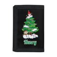 thumbnail image 1 of Chririnla Christmas Polyester Trifold Pouch Featuring Gnome Tree, Compact Portable Money Organizer for Outdoor and Travel Use, 1 of 7
