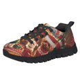 thumbnail image 1 of Chririnla Christmas Puppy Print Kids Shoes Size 3 Boys Girls School Sneakers Lightweight Breathable Mesh Walking Shoes Casual Lace Up Athletic Running Trainer, 1 of 7