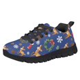 thumbnail image 1 of Chririnla Christmas Shoes for Boys Girls Reindeer Snowflake Sneakers Size 2.5 Big Kids Knitted Mesh Sports Shoes Breathable Lightweight School Athletic Travel, 1 of 7