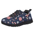 thumbnail image 1 of Chririnla Christmas Shoes for Girls Candy Cane Sneakers Size 2.5 Kids School Cute Shoes Breathable Lightweight Anti-Slip Athletic Fashion Mesh Running Shoe, 1 of 7
