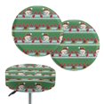 thumbnail image 1 of Chririnla Christmas Snowman Pattern Round Bar Stool Slipcovers, Waterproof Round Stool Covers Soft Polyester Vanity Seat Cushion Cover for Kitchen, 1 of 6