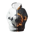 thumbnail image 1 of Chririnla Classic Black&White Soccer Youth Athletic Top Zip Up Hoodie Long Sleeve with Pockets Lightweight Sports Jacket Boys Size 8-10, 1 of 6
