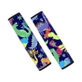 thumbnail image 1 of Chririnla Colorful Cartoon Dinosaurs Pattern Car Seat Belt Pads Soft Magic Tape Seat Belt Shoulder Pad, Easy Care Premium Compatible with Auto Sedan SUV, 1 of 7