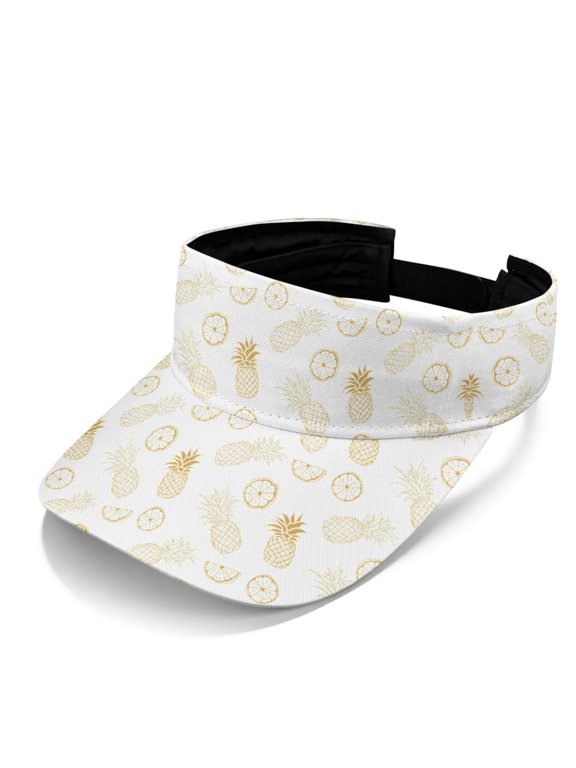 Colorful Triangle Geometric Design Visor Hat, Lightweight Sun Visor Hat Polyester Fabric Adjustable Breathable Sports Visors for Running
