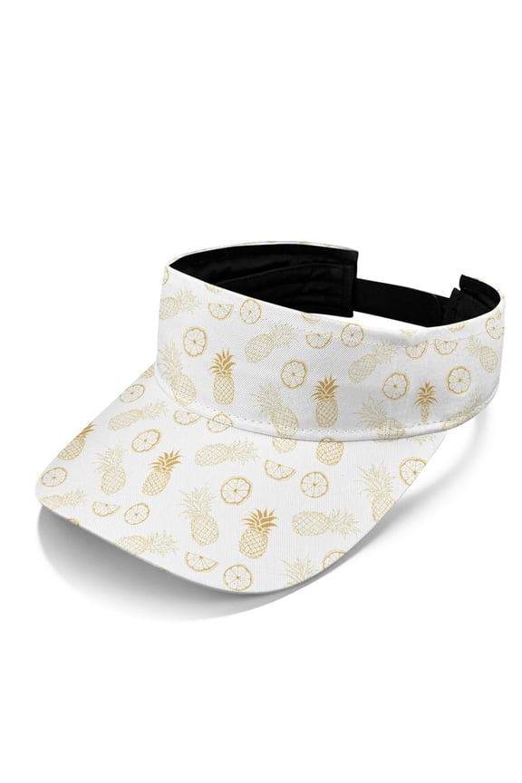 Colorful Triangle Geometric Design Visor Hat, Lightweight Sun Visor Hat Polyester Fabric Adjustable Breathable Sports Visors for Running