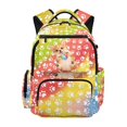 thumbnail image 1 of Chririnla Corgi Paw Print Pattern Backpack for School Boys with Lightweight multi-tasche School Bag, Multi-Pocket 17 Inch Bookbag for Travel Back to School Daily Use, 1 of 9