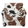 thumbnail image 1 of Chririnla Cow Print Arm Chair Covers 2 Piece Sofa Chair Cover Brushed Chair Slipcovers with Stretch for Living Room, 1 of 8