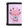 thumbnail image 1 of Chririnla Cute Axolotl Strawberry Lightweight Trifold Money Organizer for Daily Use, Polyester Foldable Toddlers Purse for Outdoor Holiday, 1 of 6