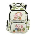 thumbnail image 1 of Chririnla Cute Plant School Bag with Multiple Pockets, Breathable traspirante 17 Inch Students School Bag for Travel Hiking, 1 of 10