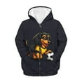 thumbnail image 1 of Chririnla Dachshoud Soccer Boys Casual Zip Up Jacket Hooded Long Sleeve with Pockets Lightweight Sporty Top Kids Size 8-10, 1 of 6