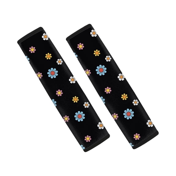 Chririnla Daisy Seat Belt Pad 2 Pack Car Seat Belt Cover Comfortable Breathable Suitable for Sedan Truck
