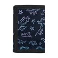 thumbnail image 1 of Chririnla Dinosaur Star Kids Trifold Card Wallet, Lightweight Polyester Foldable Children's Pouch for Travel and Sports, 1 of 6