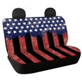 thumbnail image 1 of Chririnla Distressed American Flag Print Car Rear Seat Covers for Women, 2 Pack Car Back Seat Covers Non-Slip Waterproof Bench Seat Cover Replacement, 1 of 7