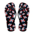 thumbnail image 1 of Chririnla Dominica Flag Print Flip Flops for Women Beach Comfortable Slip On Lightweight Thong Sandals Quick Dry Non-Slip Fashion Thin Strap Sandal for Indoor Bathroom, 1 of 7