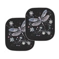 thumbnail image 1 of Chririnla Dragonfly Car Sunshade for Windshield, Black Windshield Sun Shade Reflective Heat Blocker UV Protection Foldable Auto Sunshade for Sedan SUV Truck, Animal Print Car Accessories Interior, 1 of 7