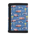 thumbnail image 1 of Chririnla Emergency Vehicle Youth Wallet for Sports, Polyester Trifold Money Organizer with Magic Sticker, Wear Resistant Children Wallet, 1 of 7