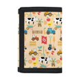 thumbnail image 1 of Chririnla Farm Animal Trifold Toddler Wallet, Elastic Polyester Compact Purse for Sports and Daily Outdoor Trips, 1 of 7