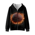 thumbnail image 1 of Chririnla Flame Basketball Hooded Pullover for Kids and Youth - boy Fuzzy Hoodies Soft Fuzzy Sweatshirt with Pockets for Daily Wear and Gym, 1 of 7