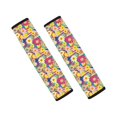 thumbnail image 1 of Chririnla Floral Patch Car Seat Belt Pads Stylish Accessory Seat Belt Shoulder Pad Magic Tape Universal Compatible with Auto Vans, 1 of 8