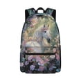 thumbnail image 1 of Chririnla Floral White Horse Backpack Toddler Boy Schoolbag School Bag Sets Farm Tractor Backpacks for Boys 6-8 Elementary School Bookbag, 1 of 7
