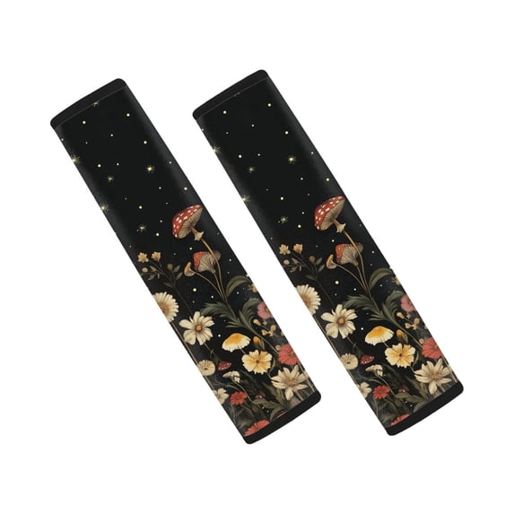 Chririnla Flower Car Seat Belt Pads Non-Slip Seatbelt Cushion Comfort Universal Compatible with Sedan Auto
