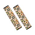 thumbnail image 1 of Chririnla Flowers Pattern Car Seat Belt Pads 2 Pack Seat Belt Shoulder Pad Waterproof Quick Magic Tape Suitable for Vehicle SUV, 1 of 8