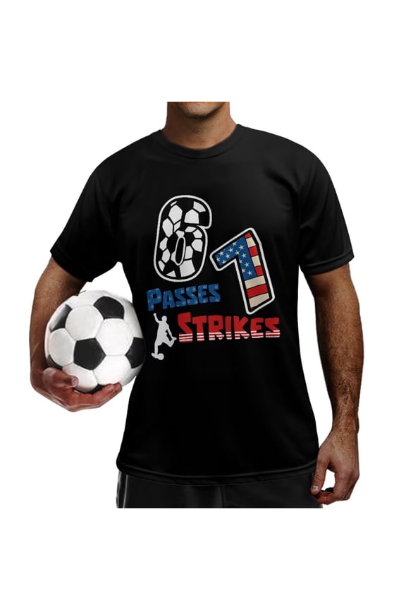 Football Shirts for Men Lightweight Football Shirt Quick Dry Breathable Short Sleeve Athletic T Shirts Sports Training Tops for Men,USA Flag Soccer Number 67