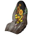 thumbnail image 1 of Chririnla Front Seat Towel Cover Microfiber, Non Slip Back, Compatible with Van Truck Seat, for Cars Trucks Vans, Sunflower Butterfly, 1 of 7
