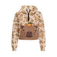 thumbnail image 1 of Chririnla Funny Capybara Print Sporty Zip Up Lightweight Sweatshirt with Pocket Youth Girls Casual Pullover Athletic Zip Up Size 9-10 Orange, 1 of 7