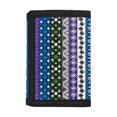thumbnail image 1 of Chririnla Geometric Stripe Theme Trifold Card Wallet for Outdoor, Polyester Children's Wallet with Easy Access Portable Trifold Pouch, 1 of 5