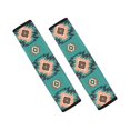 thumbnail image 1 of Chririnla Geometry Car Seat Belt Pads 2 Pack Seat Belt Shoulder Pad Skin-Friendly Stylish Suitable for Vans SUV, 1 of 8
