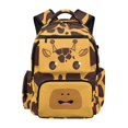 thumbnail image 1 of Chririnla Giraffe Print (Animal Pattern) School Bookbags with Multi-Pocket Padded Adjustable Straps School Bag, Breathable 17 Inch School Backpack for Elementary Daily Travel, 1 of 9