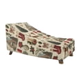 Chririnla Green Leaves Patio Lounge Chaise Cover Weatherproof Pool ...