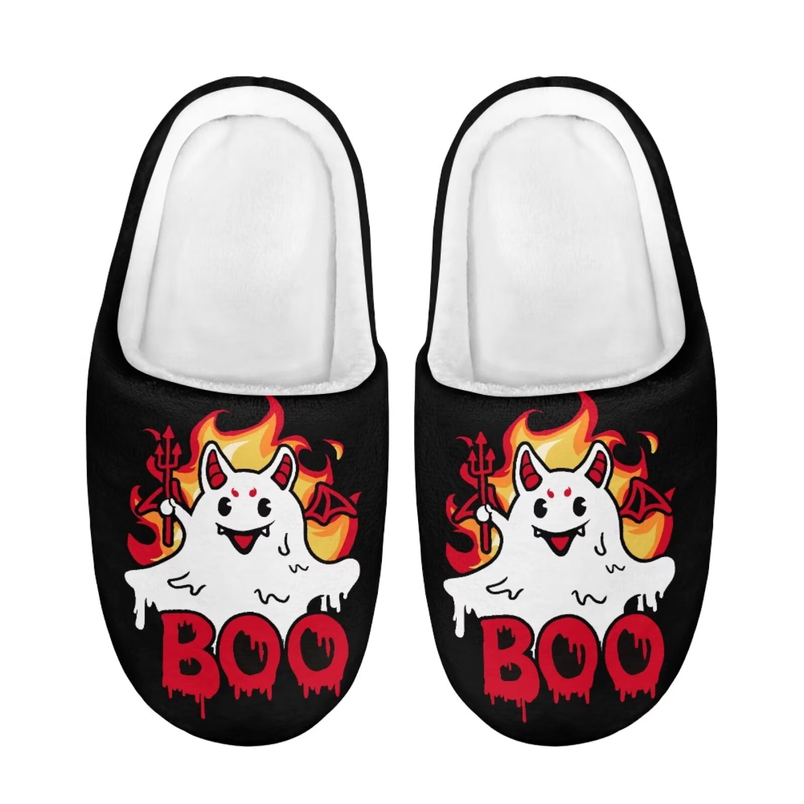 Chririnla Halloween Ghost Slippers for Kids Youth Fun Costume Shoes ...