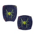 thumbnail image 1 of Chririnla Halloween Office Chair Covers with Spider Print, 2 Piece Stretchable Removable Non Slip Covers for High Back Boss Chair, 1 of 8