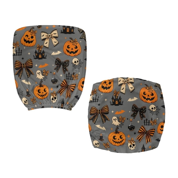 Chririnla Halloween Swivel Chair Slipcover, Set of 2 Office Chair Covers Stretchable Easy to Remove for Boss Armrest Chair