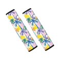 thumbnail image 1 of Chririnla Harness Pads Cushion Protect Shoulder Neck Padding Polyester, Compatible with, Suitable for Car, Colorful Palm Tree Print, 1 of 8